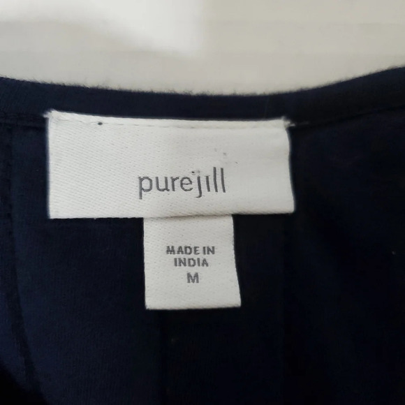 J.Jill Pure Jill Tie-Dyed Expressions Shirt Jacket Medium Dark Everyday … - Picture 2 of 12